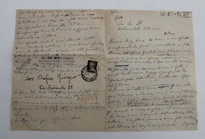 1935 BRONZO ALLA PATRIA piego PADOVA REALE UNIONE NAZ.AERONAUTICA+MEDAGLIE-D693 - Picture 1 of 2