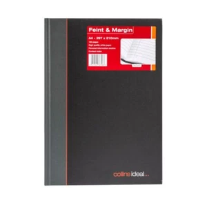 Ideal - A4 Cashbook Casebound Fint & Margin - 192 páginas - negro (6429) - Imagen 1 de 4