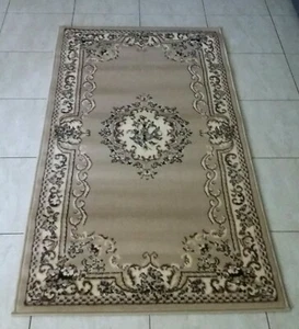 NEW BEIGE TRADITIONAL PERSIAN DESIGN FLOOR HALL HALLWAY RUNNER RUG 80X150CM - Picture 1 of 6