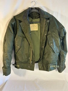 Vtg Vietnam Era US Navy Extreme Cold Weather A-1 Jacket Mens Medium Green Full - Picture 1 of 6