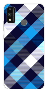 Coque en silicone imprimée compatible Huawei Honor 9X Lite Tartan Bleu - Picture 1 of 3
