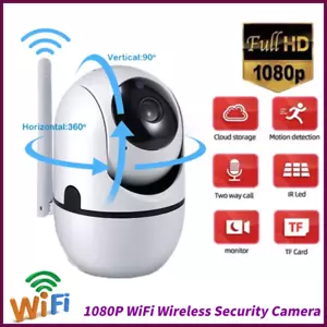 1080P WiFi Wireless Indoor Home Security Camera Night Vision Baby Pet Monitor - Picture 1 of 11