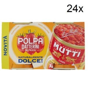 24x Mutti Polpa Datterini natürlich süß Tomaten ( 300gr x 2 ) 100% Italienisch - Bild 1 von 1