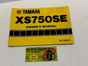 1978 YAMAHA XS750 XS750SE TRIPLE 2G2-28199-10 MOTORCYCLE OWNERS MANUAL - Picture 1 of 3