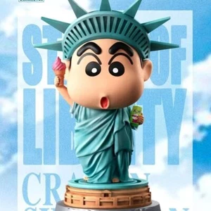 Crayon Shin-chan Statue of Liberty Anime Figure Funny Deco Art Gift Desktop toy - Picture 1 of 8
