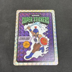 2025 Veefriends Manga Super Adesivi Kind Warrior Stephen Curry Viola SSP - Foto 1 di 3