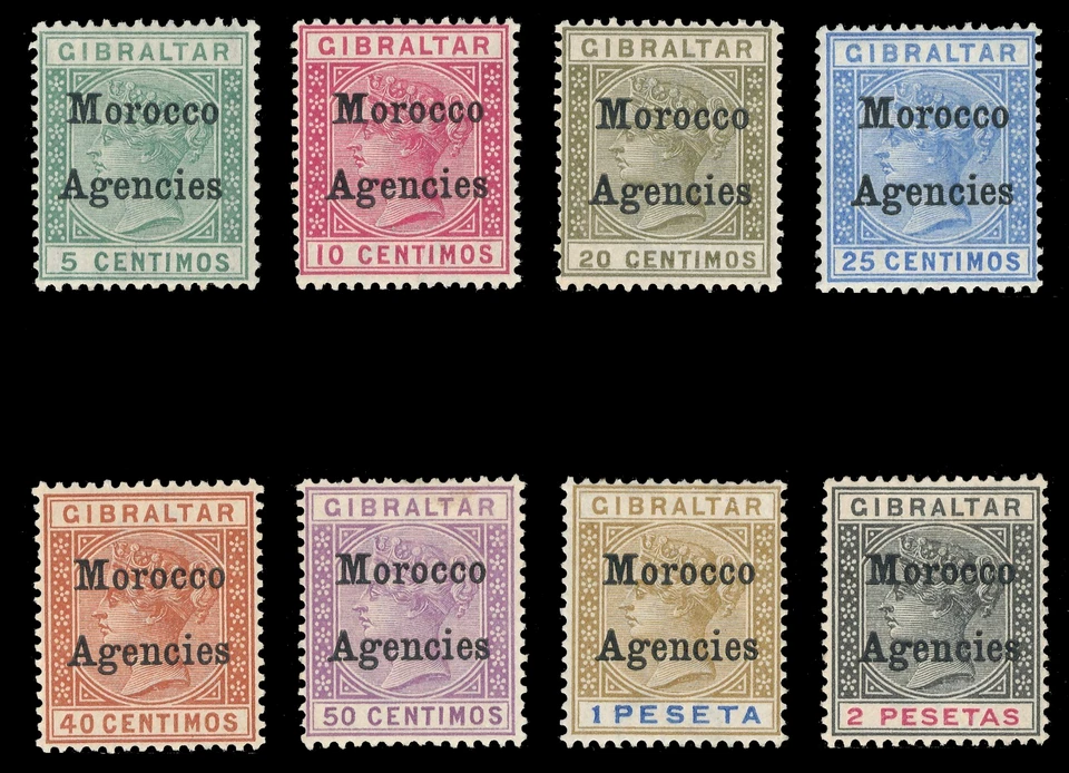 Marruecos Agencias 1899 QV Set Completo Como Nuevo Gato 170€ ($220). SG 9-16. Sc 12-19. Foto 1 de 1