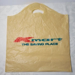 Vintage Kmart "The Saving Place" Kunststoff Einkaufstasche 17" x 18-1/2" - Bild 1 von 4