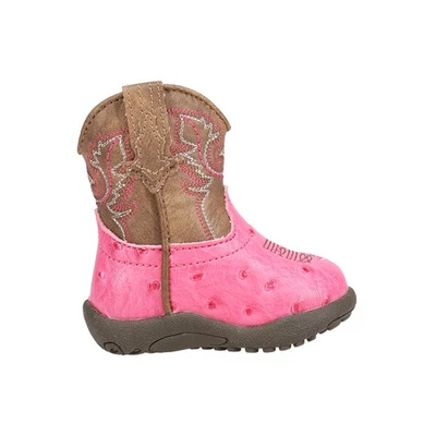 Botas informales Roper Cowbaby Annabelle punta redonda vaquero infantes niñas marrón, rosa Foto 1 de 4