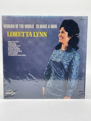 LORETTA LYNN WOMAN OF THE WORLD TO MAKE A MAN 12" LP VG+ VINYL DECCA SHRINK 1969 - Image 1 of 4