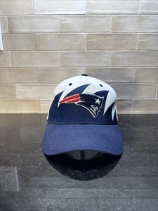 Vintage New England Patriots Mütze Kappe Strapback Erwachsene Haizahn Logo 90er Y2k NFL - Bild 1 von 11