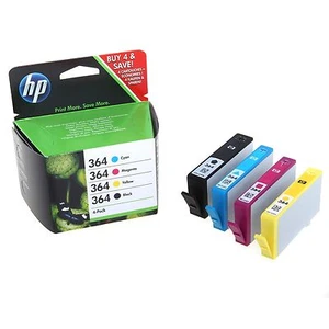 HP364 Oryginalne 4-pak wkłady atramentowe do HP 364 3070 5510 6510 CN245B SD534EE - Zdjęcie 1 z 1