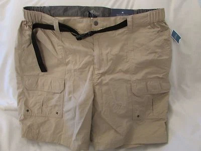 Pantalones cortos cargo "Croft&Barrow" B&T para hombre, talla 48, lados elásticos, con cinturón Foto 1 de 3