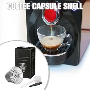 For Nespresso Steel Refillable Reusable Coffee Capsule Filter NICE Pods N0Z9 - Picture 1 of 12