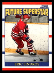 Tarjeta de novato 1990-91 Score American #440 Eric Lindros HOF radiocontrol - Imagen 1 de 2