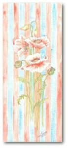Delicate Poppies - Birthday Card With Bible Text - 2 Thessalonians 3:16 - EB8651 - Picture 1 of 1