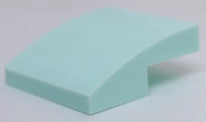 Lego 10x Light Aqua Slope Curved 2 x 2 - Picture 1 of 1