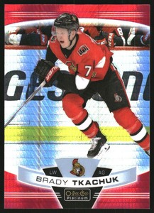 2019-20 O-Pee-Chee Platinum Red Prism #126 Brady Tkachuk /199