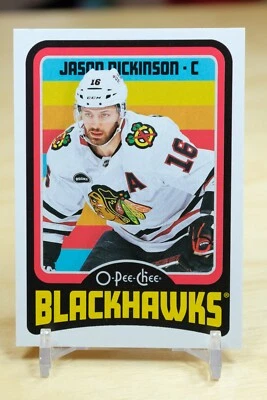 2024-25 OPC Base Retro #76 Jason Dickinson - Chicago Blackhawks - Image 1 of 2