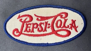 Rare Vintage 1940's Pepsi Cola Double Dot Uniform Patch 4" x 2" - Picture 1 of 2