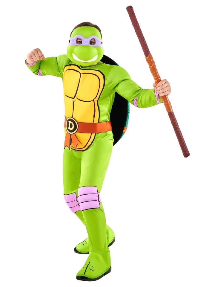 Disfraz de Tortuga Ninja Donatello Tortuga Ninja Adolescente Mutante Rubíes Niños TMNT M (7-8) Foto 1 de 1