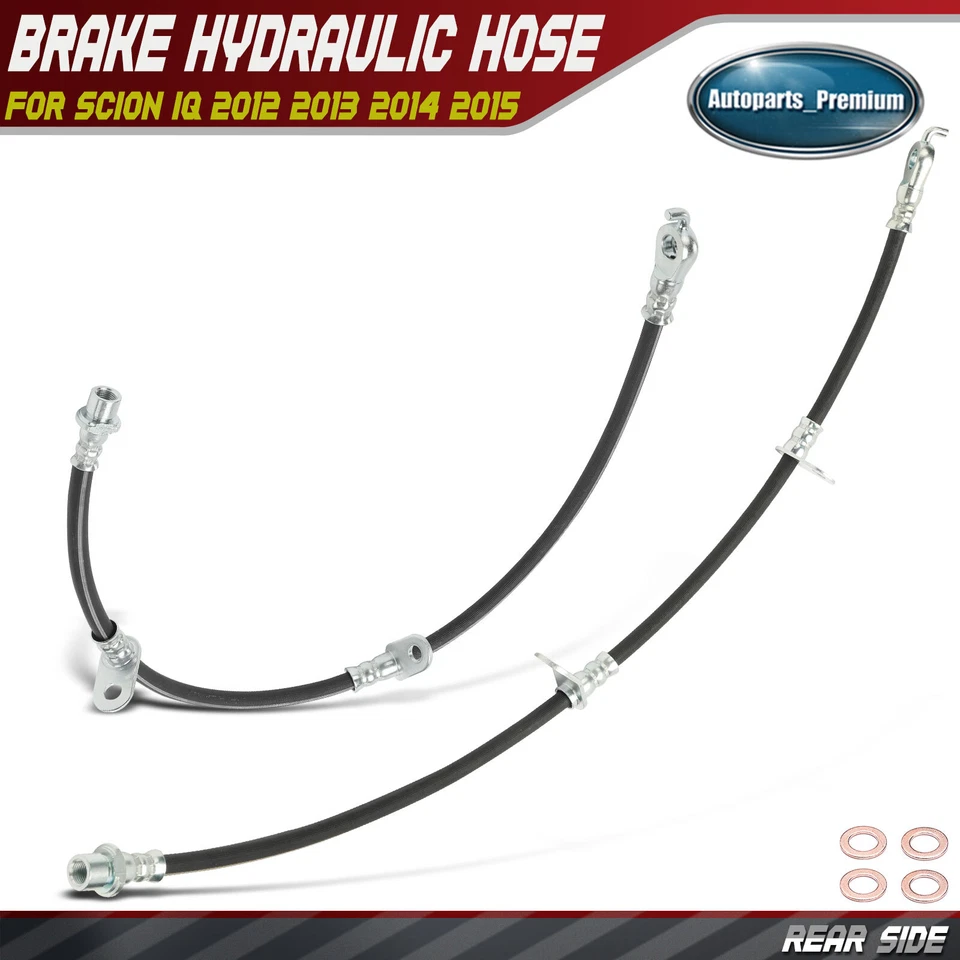 2x Manguera hidráulica de freno delantera izquierda y derecha para Scion iQ 2012-2015 Hatchback Foto 1 de 4