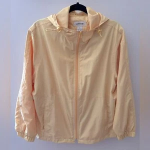 Vintage Retro Outdoor Activewear WESTBOUND gelb Windbreaker Regenjacke mit Kapuze L - Bild 1 von 11