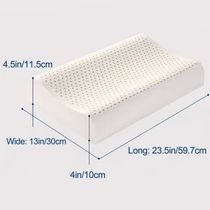 Almohada de cuña plana de espuma de látex Nature Healthy hecha en Tailandia 4 pulgadas-4,5 pulgadas - Imagen 1 de 6