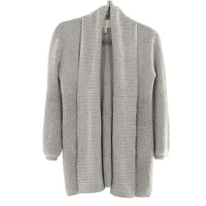 Hinge Knit Cardigan Womens S Gray Quiet Luxury Travel Slouchy Weekend Oversized - Picture 1 of 13