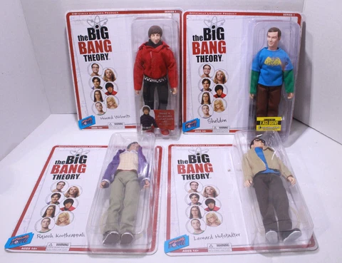 Lot Big Bang Theory 8" Action Figure Bif Bang Pow 2014 Rajesh Howard Sheldon Leo Cover