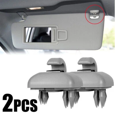 2X Parasol Gris Clip Soporte Gancho para Audi A3 S3 A4 S4 A5 S5 Q3 Q5 8U0857562A Foto 1 de 4