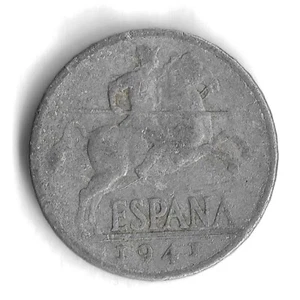 1941 Diez 10 Centimos World Coin - KM# 766 - Picture 1 of 2