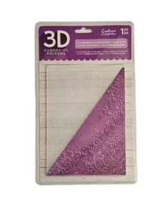 Carpeta de Grabado 3D Crafter's Companion MARCO FLORECIENTE 5" X 7" Pulgadas NUEVO - Imagen 1 de 2
