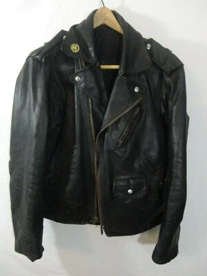1950s Vintage Leather Motorcycle Jacket (Beck, Northeastern Flying Togs?) - Image 1 of 4