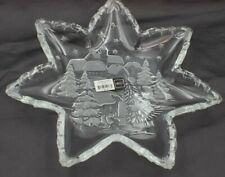 Mikasa Seven-Pointed Star Serving Platter With Winter Scene Made In Germany