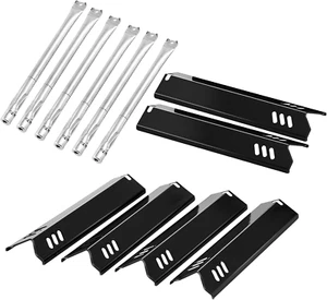 Grill Replacement Parts for Outdoor Gourmet 6 Burner Tubes Heat Tamer Plates Kit - Picture 1 of 7