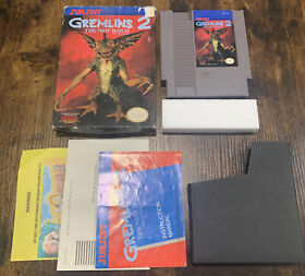 NES Nintendo Gremlins 2 The New Batch Complete w/ Protective Case Tested