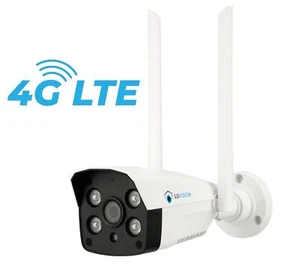 4G / LTE Überwachungskamera Kamera SIM Mobilfunk Karte Sirene Personenerkennung - Bild 1 von 10