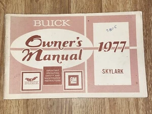 1977 Buick Skylark owners manual - Picture 1 of 2