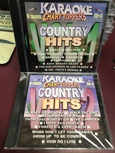 Chart Toppers Karaoke County Hits Vol 1 & 2 CDG Multiplex Sealed 2 Disc Set - Picture 1 of 6