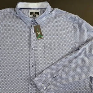 NUEVO CON ETIQUETAS Camisa Tejida Johnston & Murphy Para Hombres 3XL XC Flex Manga Larga Abotonada XXXL - Imagen 1 de 12