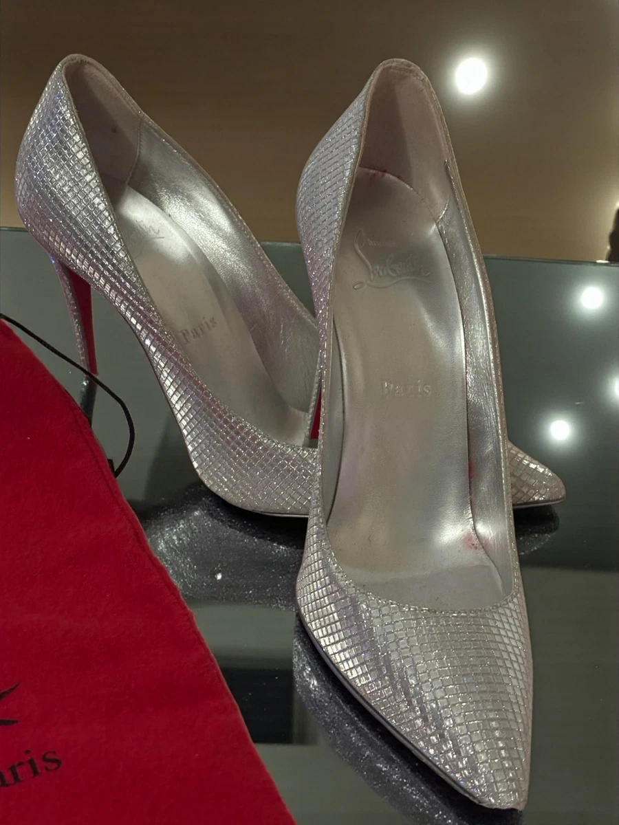 Christian Louboutin Silver Heels for Women for sale | eBay