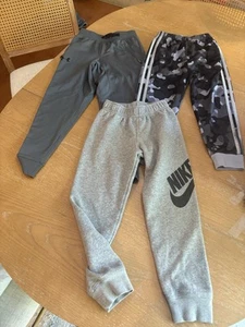 Lot of 3 pair Jogger Boys size 6 Nike, Adidas, Under Armour - Picture 1 of 11