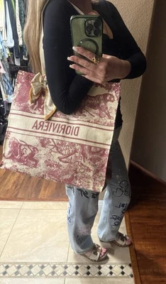 Bolso Christian Dior Novedad Dior Riviera En Marfil Y Rojo Asa Superior Regalo VIP Foto 1 de 4