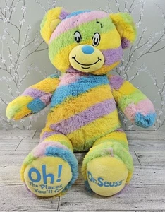 Build-A-Bear Workshop Dr Seuss Oh The Places You’ll Go! Rainbow Bear Plush Toy - Picture 1 of 6