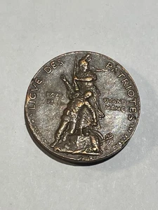 Médaille Ligue des Patriotes qui Vive? France 1870 Bronze (1-6) - Picture 1 of 5