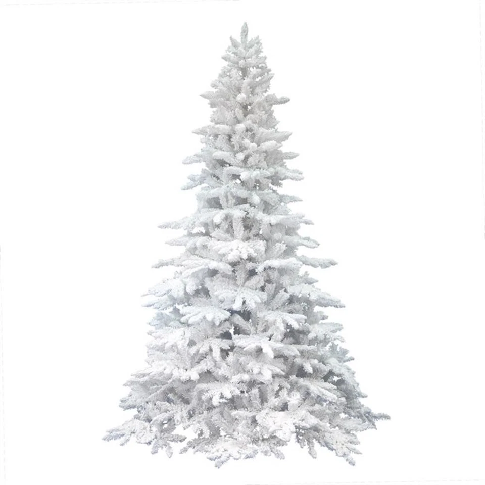 Árbol de Navidad artificial de abeto de plástico Vickerman 78" en blanco Foto 1 de 1