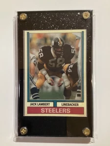 1974 Topps Style Jack Lambert Variation Card in colored magnetic slab - Picture 1 of 4