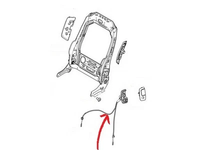 Palanca reclinable trasero asiento Range Rover Evoque L538 con cables izquierda LR076162 Foto 1 de 4