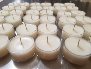 Citronella Soy Tealights 12 Count Fragrant/Essential Oils | Bug Repellent  - Picture 1 of 3